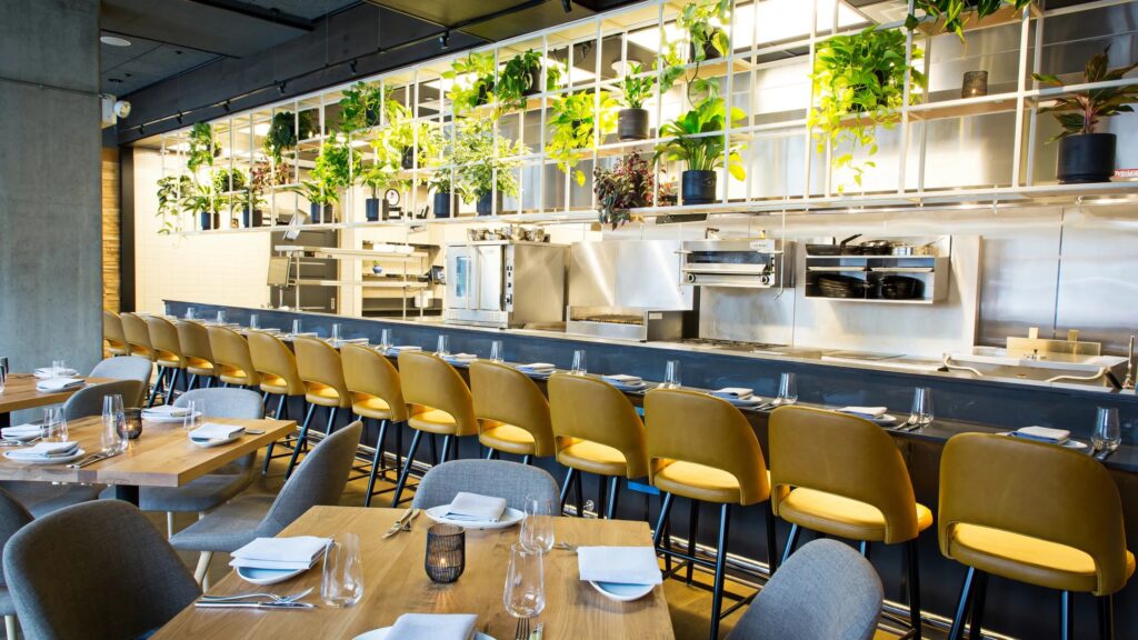 Chloe Restaurant in Washington DC Navy Yard Area Inside Dining Area